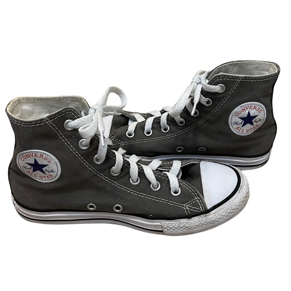 Converse Other - Converse Chuck Taylor All Star High Top Canvas Sneaker Shoes Gray Size 2